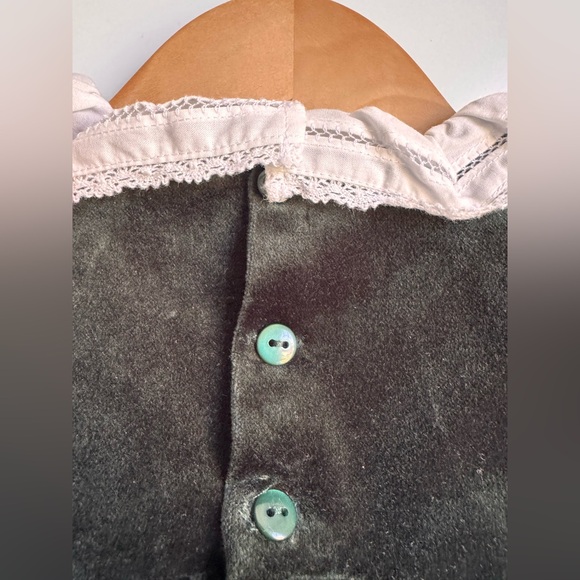 Edgehill Collection Short Sleeve Velvet‎ Lace Babydoll Dress New 3 month baby - Picture 7 of 8